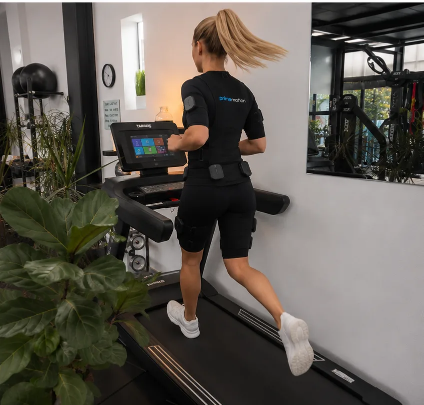 Cardio EMS auf dem Laufband bei primemotion